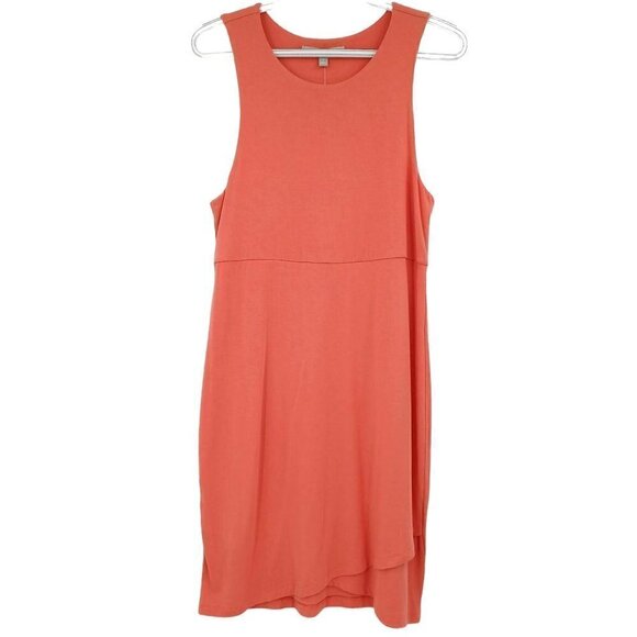 Athleta La Palma Dress Coral Women S Mini UPF 50+ Stretch Jersey Knit Athleisure - Picture 1 of 11